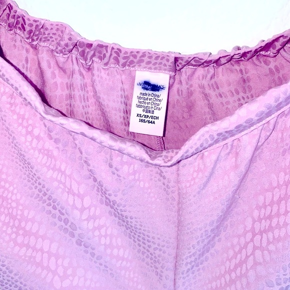 2 Pc Very Sexy Pink Lace Sleep Set Satin Silky Lounge: Top Short XSmall - Picture 9 of 12